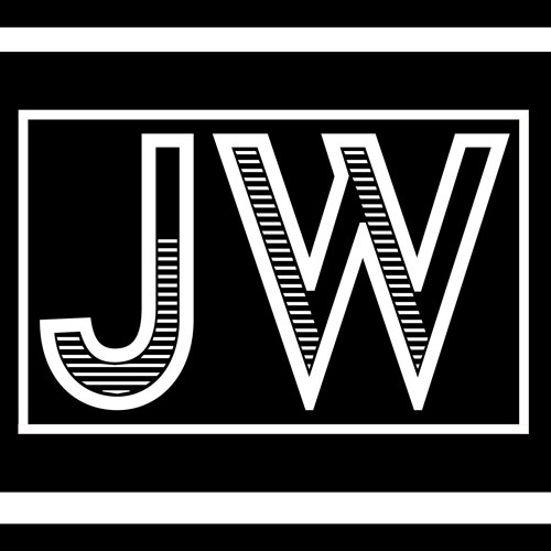 JW brand logo: white outlined letters JW inside a rectangular border on a black background.